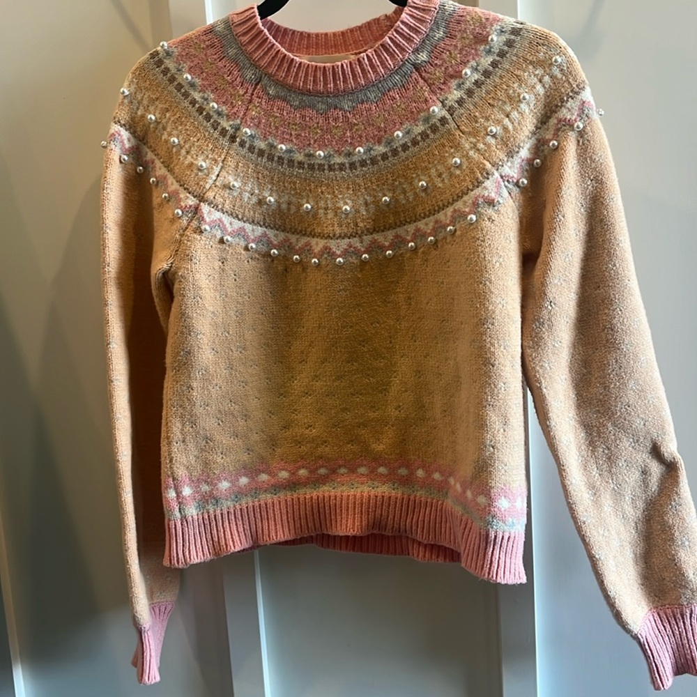 Beautiful detailed LoveShackFancy sweater.
